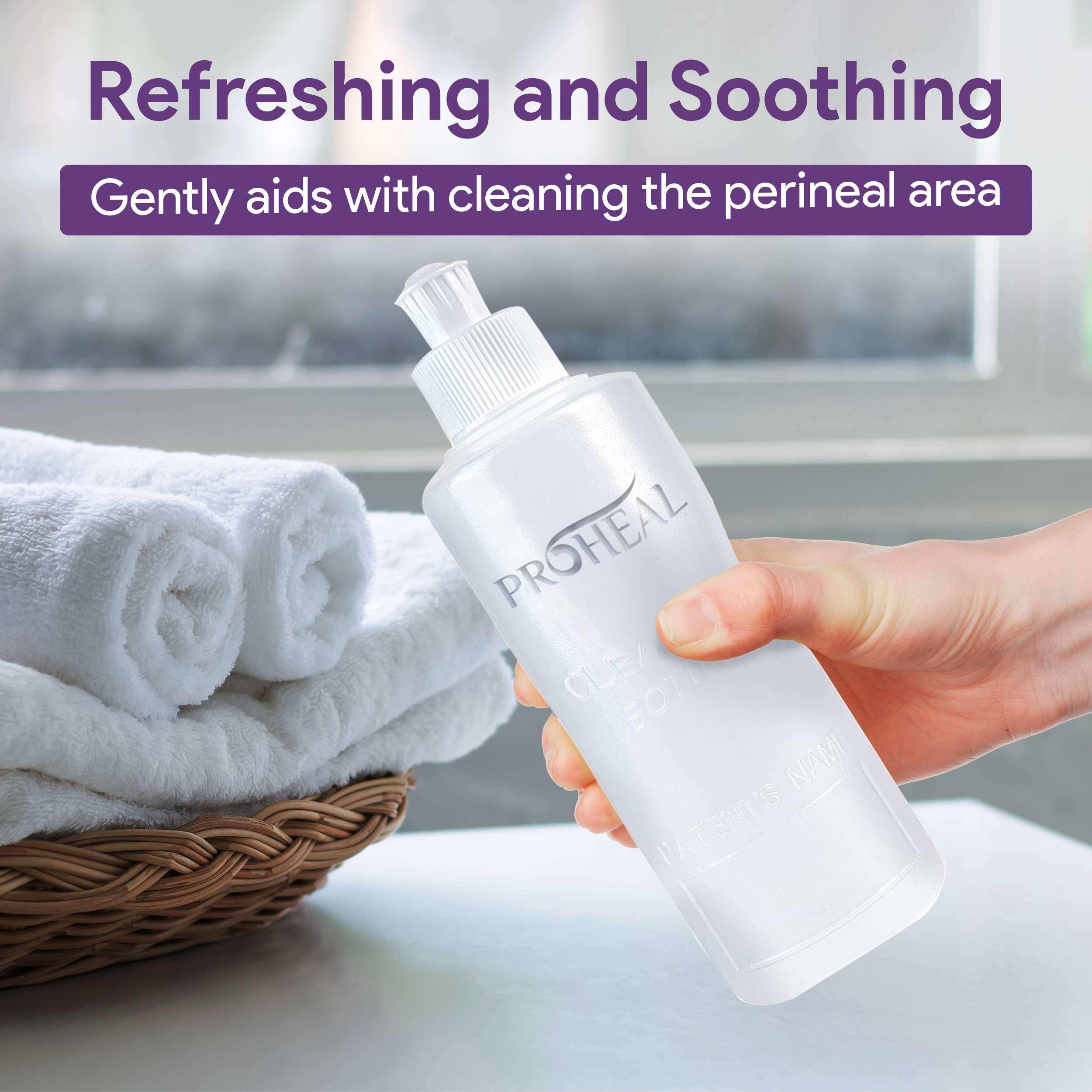 Peri Bottle for Postpartum Care Perineal Squirt Bottle with Lid - 8 oz 3 Pack - Shop Home Med