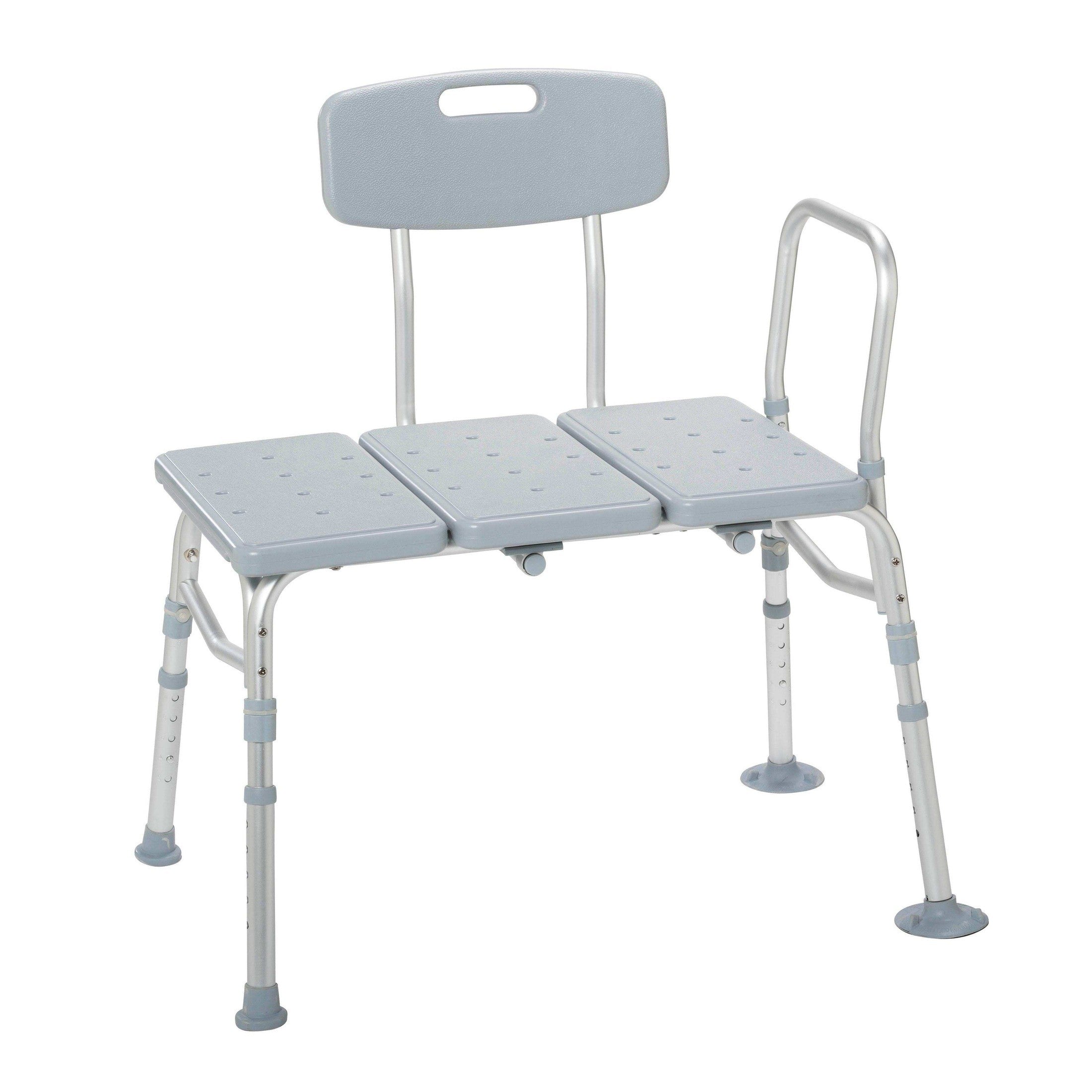 Plastic Tub Transfer Bench with Adjustable Backrest - Shop Home Med