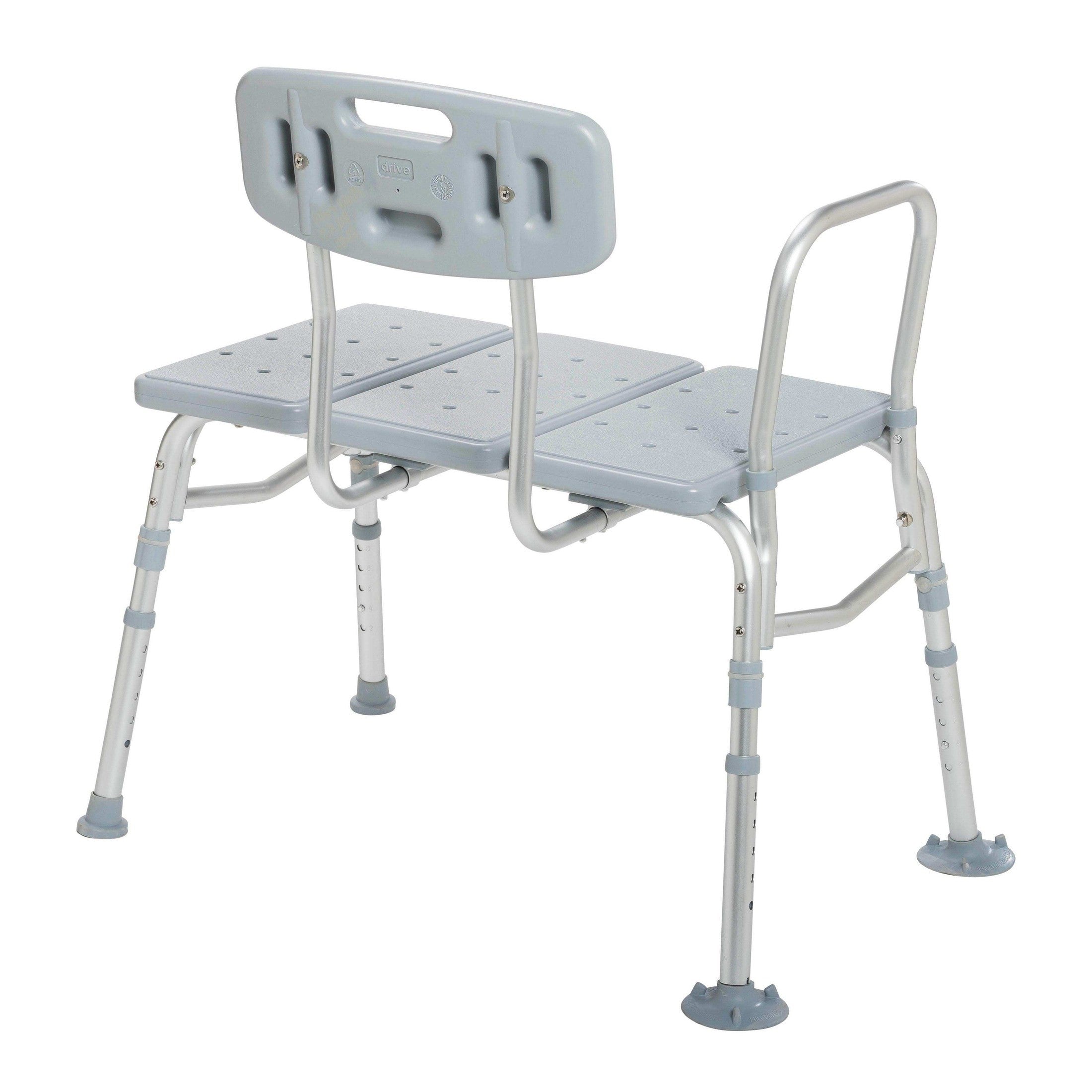 Plastic Tub Transfer Bench with Adjustable Backrest - Shop Home Med