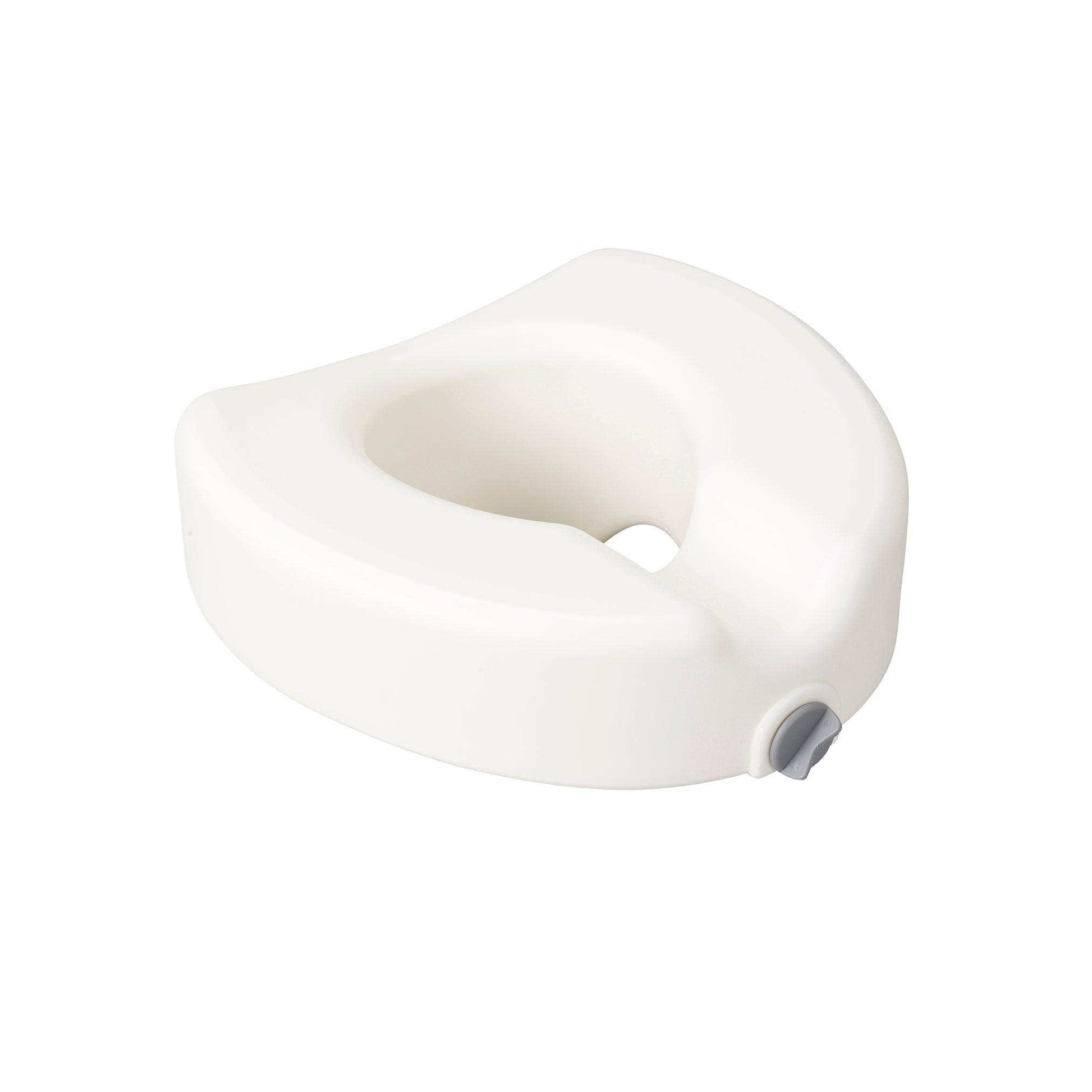 Premium Plastic Raised Toilet Seat with Lock, Elongated - Shop Home Med