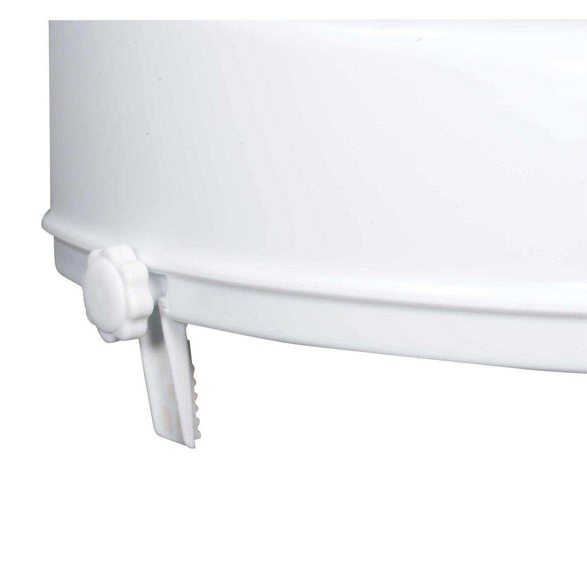 Raised Toilet Seat with Lock and Lid, Standard Seat, 4" - Shop Home Med