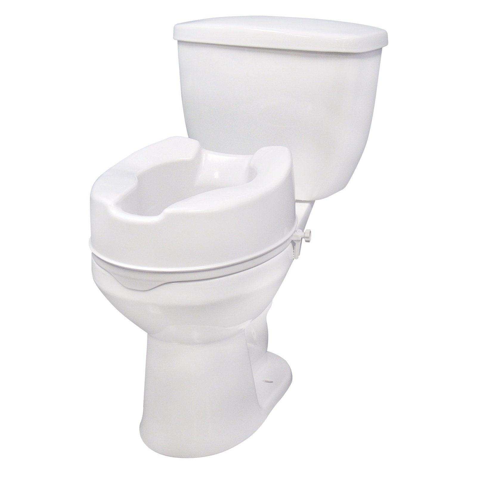 Raised Toilet Seat with Lock, Standard Seat - Shop Home Med