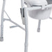 Steel Drop Arm Bedside Commode with Padded Seat and Arms - Shop Home Med