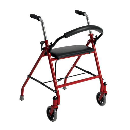 Two Wheeled Walker with Seat, Red - Shop Home Med