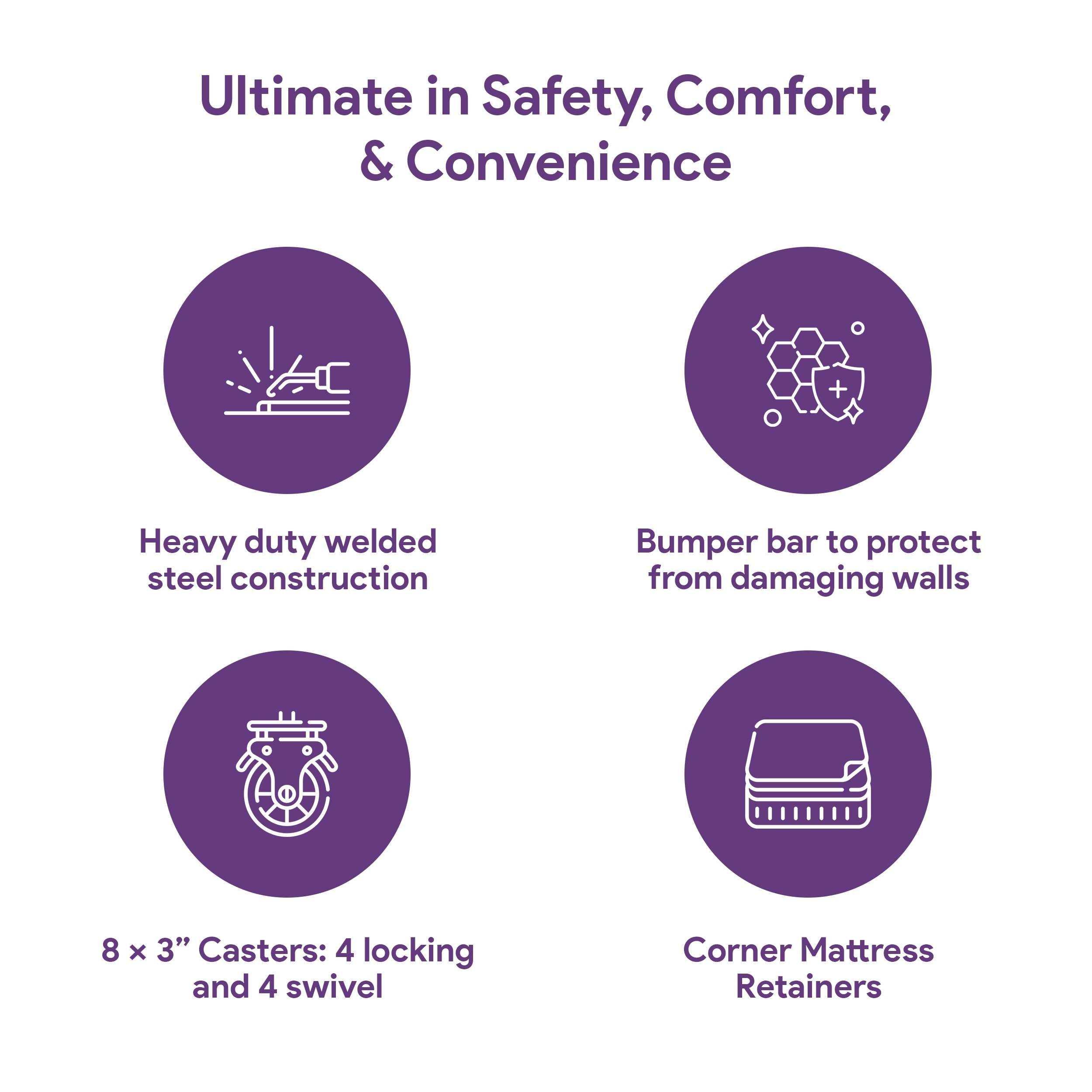 Ultra Low Electric Homecare Hospital Bed and Memory Foam Mattress - Expandable Width - Shop Home Med