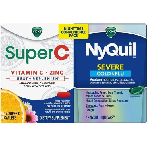 Vicks NyQuil Severe + Super C Convenience Pack - Shop Home Med