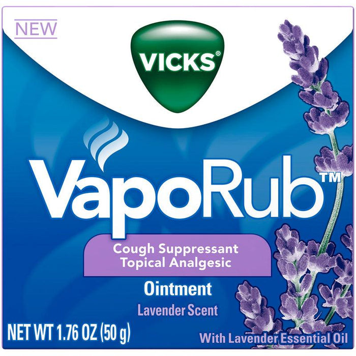 Vicks VapoRub Lavender Scented Cough Suppressant Ointment - 1.76OZ - Shop Home Med